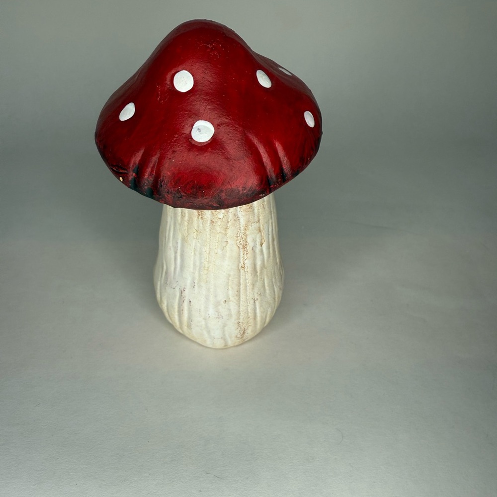 Red and White Mushroom Art Decor